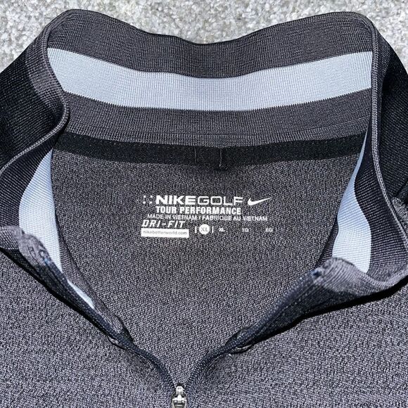 Nike Tour Performance Winter LS T neck 1/4 zip golf sweater sweatshirt shirt - Picture 3 of 4